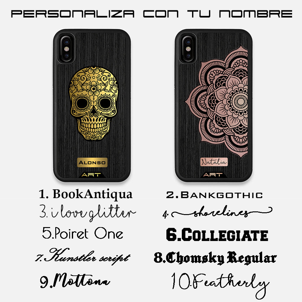 Calavera Geométrica Metálica