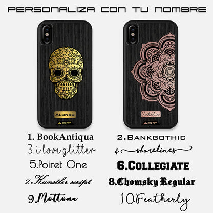 Calavera Geométrica Metálica
