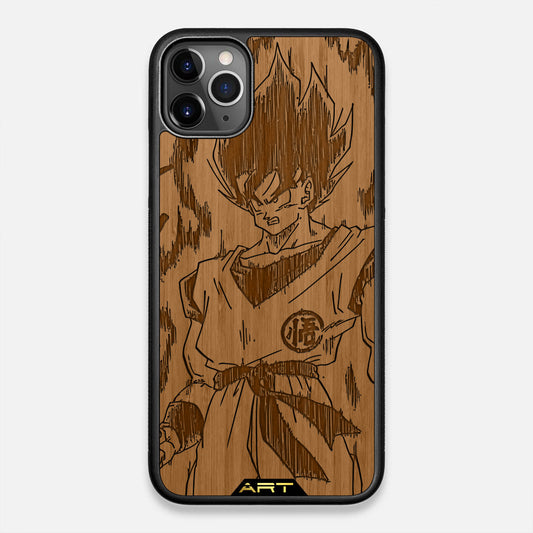 Goku Kaioken Manga Bambú Grabado
