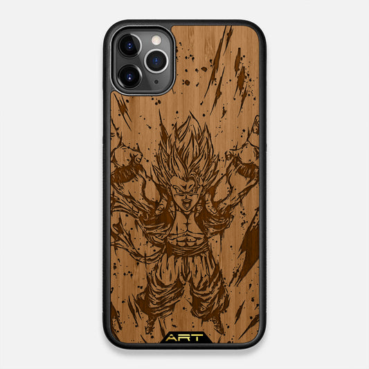 Gogeta Attack Bambú Grabado