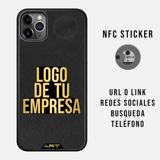 Case con Logotipo Personalizado Metálico con NFC